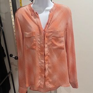 Ro & De Coral Button-Up Blouse